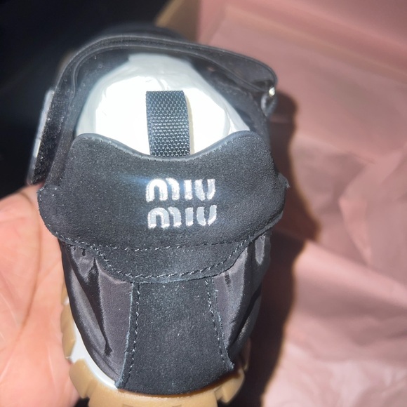 Women’s Nib MuiMui Black and Brown Athletic Shoe 39
